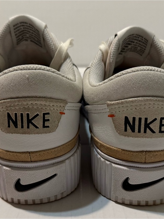 Nike Shoes - Nike Women's Platform Sneakers in White, Beige and Black
